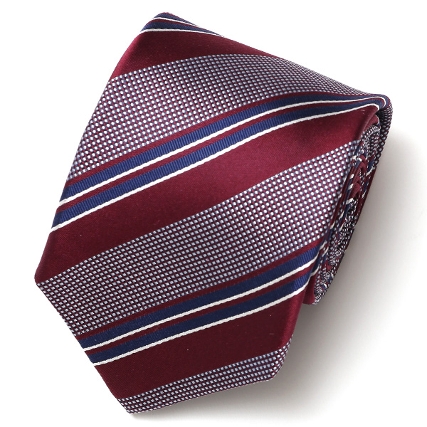 フランコ スパダ(Franco Spada) ネクタイ 2023春夏モデル ストライプ柄 [fra0061] ワイン