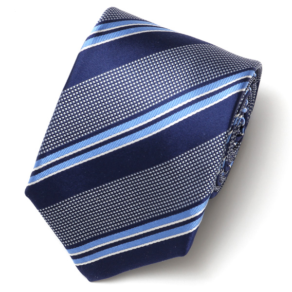 フランコ スパダ(Franco Spada) ネクタイ 2023春夏モデル ストライプ柄 [fra0061] ネイビー
