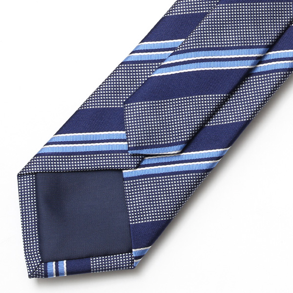  【2023春夏新作】Franco Spada(フランコスパダ) ネクタイ 化粧箱付き ブルー ネイビー 青色 レジメンタル ストライプ 日本製 国産 シルク 100％ ブランド 20代 30代 40代 ビジネス 社会人 フォーマル 就職祝い 新社会人 プレゼント ギフト 男性 メンズ
