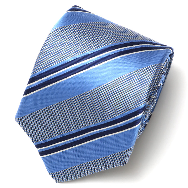 フランコ スパダ(Franco Spada) ネクタイ 2023春夏モデル ストライプ柄 [fra0061] ライトブルー