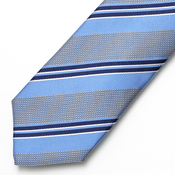  【2023春夏新作】Franco Spada(フランコスパダ) ネクタイ 化粧箱付き ブルー ネイビー 青色 レジメンタル ストライプ 日本製 国産 シルク 100％ ブランド 20代 30代 40代 ビジネス 社会人 フォーマル 就職祝い 新社会人 プレゼント ギフト 男性 メンズ
