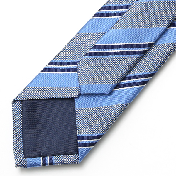  【2023春夏新作】Franco Spada(フランコスパダ) ネクタイ 化粧箱付き ブルー ネイビー 青色 レジメンタル ストライプ 日本製 国産 シルク 100％ ブランド 20代 30代 40代 ビジネス 社会人 フォーマル 就職祝い 新社会人 プレゼント ギフト 男性 メンズ