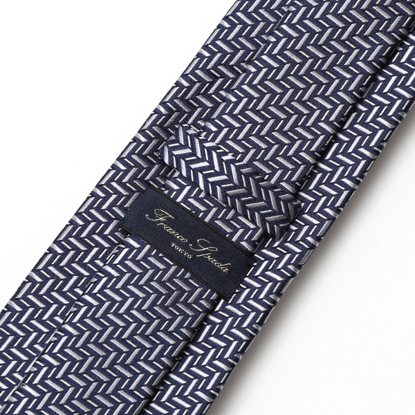  創業70年 高級ネクタイ 専門ブランド 日本製 シルク100% 箱付き シルバー 銀色 結婚式 披露宴 パーティー 40代 50代 60代 上品 紳士 メンズ 男性 プレゼント ギフト 京都 西陣織 国産 ブランド 化粧箱 プレゼント Franco Spada(フランコスパダ)