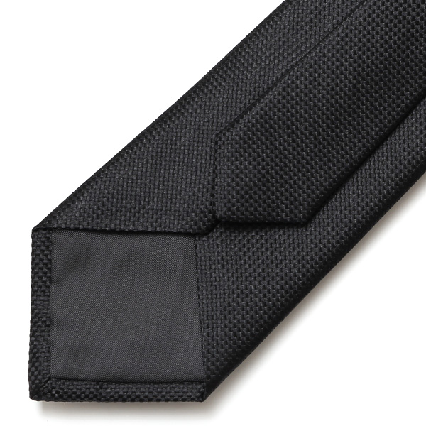  創業70年 高級ネクタイ専門ブランド 葬式 葬儀 ネクタイ 黒 無地 ブラック 冠婚葬祭 法要 お通夜 弔事用 法事 告別式 フォーマル 喪服 40代 50代 60代 上品 紳士 メンズ 男性 京都 国産 ブランド Franco Spada(フランコスパダ)