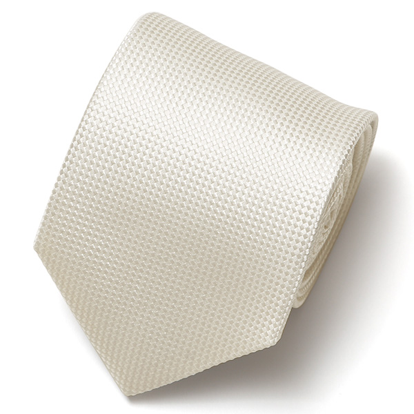 フランコ スパダ(Franco Spada) ネクタイ 冠婚葬祭 無地 ホワイト