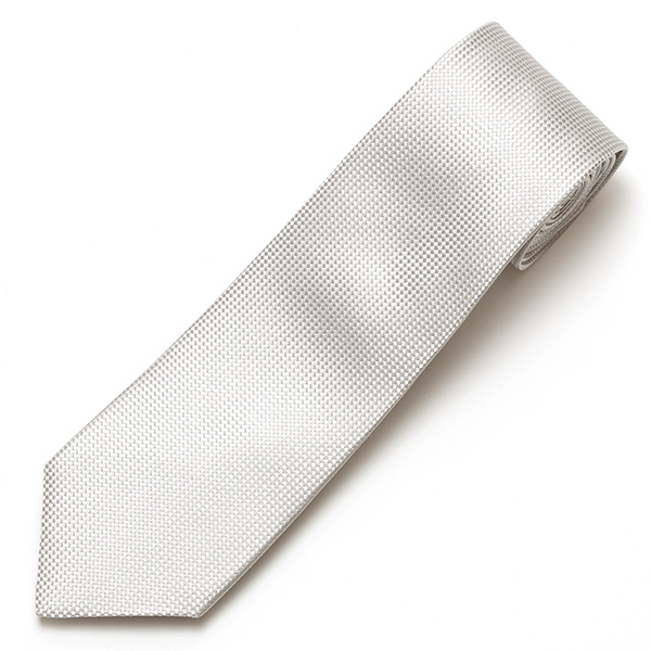  創業70年 高級ネクタイ専門ブランド 結婚式 披露宴 日本製 ネクタイ シルバー 無地 銀色 礼装 慶事用 冠婚葬祭 フォーマル 化粧箱付き パーティー 40代 50代 60代 上品 紳士 メンズ 男性 京都 国産 ブランド Franco Spada(フランコスパダ)