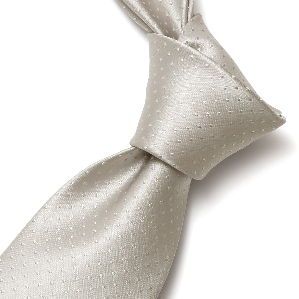  創業70年 高級ネクタイ専門ブランド 結婚式 披露宴 日本製 ネクタイ シルバー ドット柄 銀色 無地 礼装 慶事用 冠婚葬祭 フォーマル 化粧箱付き パーティー 40代 50代 60代 上品 紳士 メンズ 男性 京都 国産 ブランド Franco Spada(フランコスパダ)