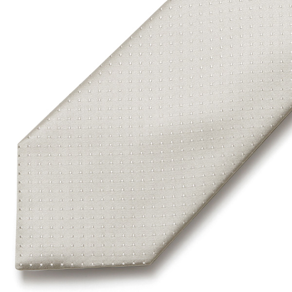  創業70年 高級ネクタイ専門ブランド 結婚式 披露宴 日本製 ネクタイ シルバー ドット柄 銀色 無地 礼装 慶事用 冠婚葬祭 フォーマル 化粧箱付き パーティー 40代 50代 60代 上品 紳士 メンズ 男性 京都 国産 ブランド Franco Spada(フランコスパダ)