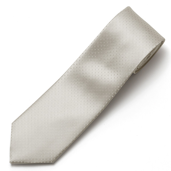  創業70年 高級ネクタイ専門ブランド 結婚式 披露宴 日本製 ネクタイ シルバー ドット柄 銀色 無地 礼装 慶事用 冠婚葬祭 フォーマル 化粧箱付き パーティー 40代 50代 60代 上品 紳士 メンズ 男性 京都 国産 ブランド Franco Spada(フランコスパダ)