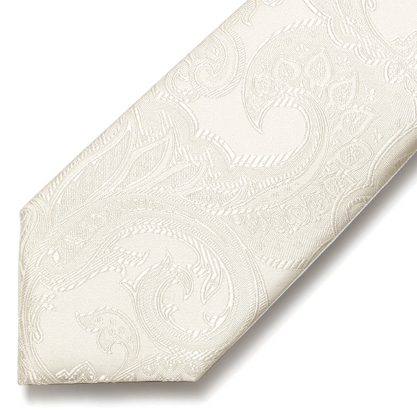  創業70年 高級ネクタイ専門ブランド 結婚式 披露宴 日本製 ネクタイ 白 ペイズリー柄 ホワイト 無地 礼装 慶事用 冠婚葬祭 フォーマル 化粧箱付き パーティー 40代 50代 60代 上品 紳士 メンズ 男性 京都 国産 ブランド Franco Spada(フランコスパダ)