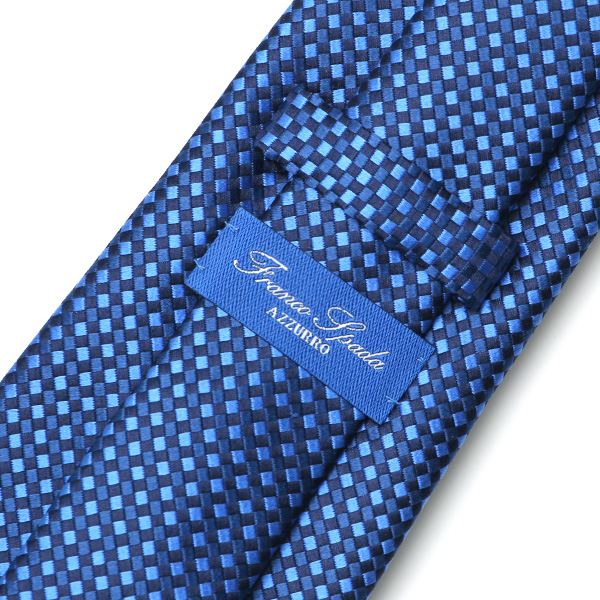  フランコスパダ 日本製 ネクタイ ブランド シルク 無地 ブルー ネイビー 青色 化粧箱付き 結婚式 披露宴 スーツ ビジネス フォーマル リクルート 就活 新社会人 新生活 高級 30代 40代 50代 60代 シンプル おしゃれ かっこいい 西陣織 京丹後 Franco Spada