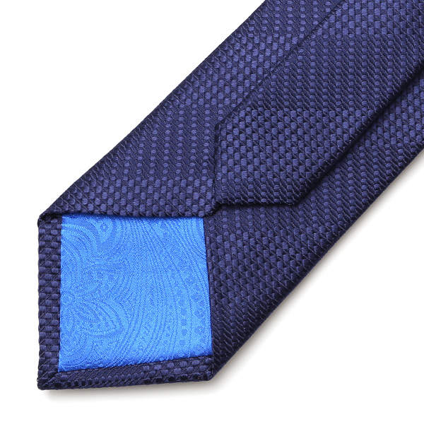  フランコスパダ 無地 ネクタイ ブランド シルク  ブルー ネイビー 青色 化粧箱付き 結婚式 披露宴 スーツ ビジネス フォーマル 日本製 高級 30代 40代 50代 60代 シンプル おしゃれ かっこいい 西陣織 京丹後 Franco Spada
