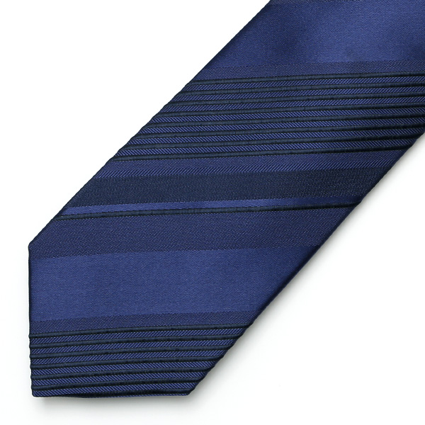  フランコスパダ ネクタイ レジメンタル 単色 シルク 日本製 ブルー ネイビー 青色 化粧箱付き 高級感 結婚式 披露宴 スーツ ビジネス フォーマル 30代 40代 50代 60代 シンプル おしゃれ かっこいい 西陣織 京丹後 Franco Spada
