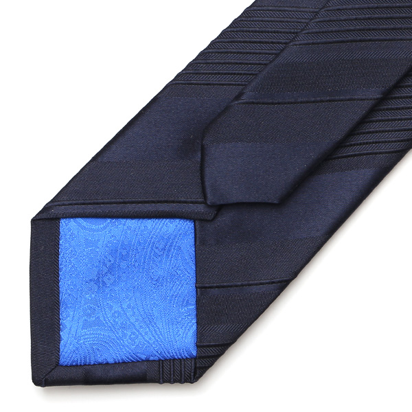  フランコスパダ ネクタイ レジメンタル 単色 シルク 日本製 ブルー ネイビー 青色 化粧箱付き 高級感 結婚式 披露宴 スーツ ビジネス フォーマル 30代 40代 50代 60代 シンプル おしゃれ かっこいい 西陣織 京丹後 Franco Spada