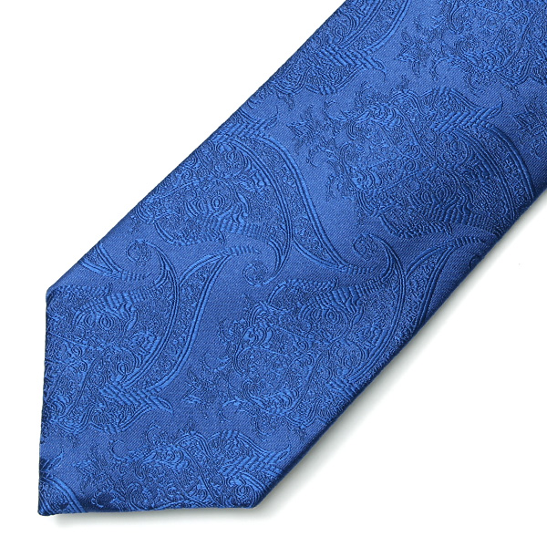  フランコスパダ ネクタイ ペイズリー柄 ブランド シルク 日本製  ブルー ネイビー 青色 化粧箱付き 結婚式 披露宴 冠婚葬祭 高級 スーツ 30代 40代 50代 60代 シンプル おしゃれ かっこいい 西陣織 京丹後 Franco Spada