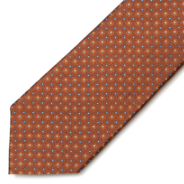  フランコスパダ ネクタイ ドット 小紋柄 日本製 ブランド シルク ブラウン 茶 茶色 化粧箱付き ギフト プレゼント 30代 40代 50代 60代 就職祝い 進学祝い 結婚式 披露宴 スーツ ビジネス フォーマル 高級 西陣織 京丹後 Franco Spada