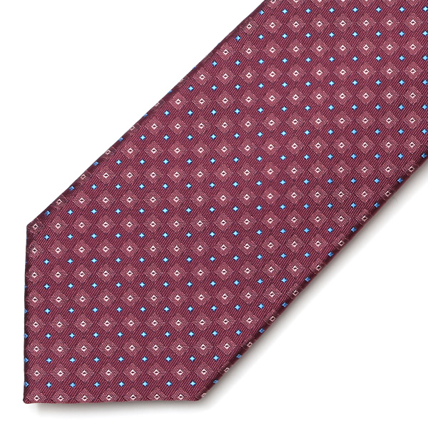  フランコスパダ ネクタイ ドット 小紋柄 日本製 ブランド シルク レッド ワイン 赤色 化粧箱付き ギフト プレゼント 30代 40代 50代 60代 就職祝い 進学祝い 結婚式 披露宴 スーツ ビジネス フォーマル 高級 西陣織 京丹後 Franco Spada