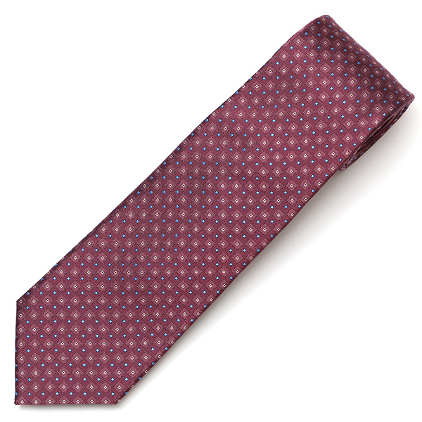  フランコスパダ ネクタイ ドット 小紋柄 日本製 ブランド シルク レッド ワイン 赤色 化粧箱付き ギフト プレゼント 30代 40代 50代 60代 就職祝い 進学祝い 結婚式 披露宴 スーツ ビジネス フォーマル 高級 西陣織 京丹後 Franco Spada