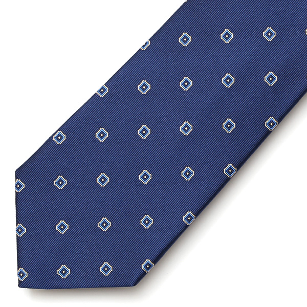 フランコスパダ ネクタイ 小紋柄 ドット 日本製 ブランド シルク ブルー ネイビー 青色 化粧箱付き シンプル プレゼント ギフト 結婚式 披露宴 お祝い スーツ ビジネス フォーマル 高級 30代 40代 50代 60代 おしゃれ かっこいい 西陣織  Franco Spada