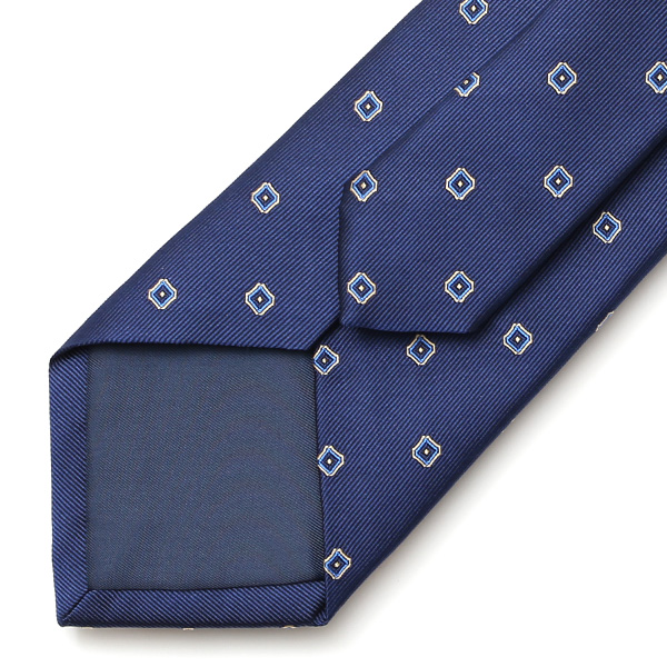  フランコスパダ ネクタイ 小紋柄 ドット 日本製 ブランド シルク ブルー ネイビー 青色 化粧箱付き シンプル プレゼント ギフト 結婚式 披露宴 お祝い スーツ ビジネス フォーマル 高級 30代 40代 50代 60代 おしゃれ かっこいい 西陣織  Franco Spada