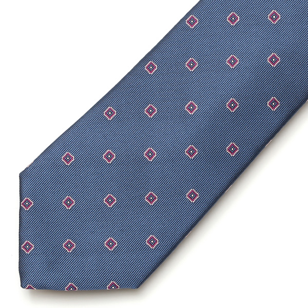  フランコスパダ ネクタイ 小紋柄 ドット 日本製 ブランド シルク ブルー ネイビー 青色 化粧箱付き シンプル プレゼント ギフト 結婚式 披露宴 お祝い スーツ ビジネス フォーマル 高級 30代 40代 50代 60代 おしゃれ かっこいい 西陣織  Franco Spada