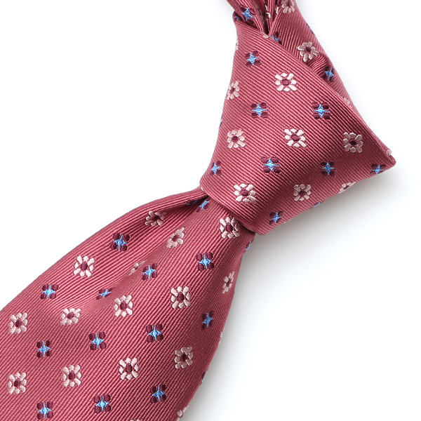  フランコスパダ ネクタイ 小花柄 花柄 小紋柄 日本製 ブランド レッド ワイン 赤色 プレゼント ギフト 化粧箱付き 結婚式 披露宴 スーツ ビジネス フォーマル 高級 30代 40代 50代 60代 シンプル 使いやすい 合わせやすい 就職祝い Franco Spada