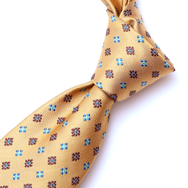  フランコスパダ ネクタイ 小花柄 花柄 小紋柄 日本製 ブランド イエロー 黄色 プレゼント ギフト 化粧箱付き 結婚式 披露宴 スーツ ビジネス フォーマル 高級 30代 40代 50代 60代 シンプル 使いやすい 合わせやすい 就職祝い Franco Spada