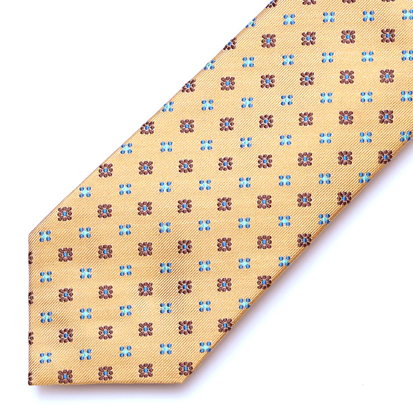  フランコスパダ ネクタイ 小花柄 花柄 小紋柄 日本製 ブランド イエロー 黄色 プレゼント ギフト 化粧箱付き 結婚式 披露宴 スーツ ビジネス フォーマル 高級 30代 40代 50代 60代 シンプル 使いやすい 合わせやすい 就職祝い Franco Spada