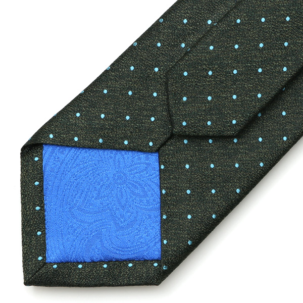  フランコスパダ ネクタイ ドット柄 ピンドット 京都産 シルク100％ 日本製 ブランド 手縫い 結婚式 化粧箱付き グリーン 緑色 ビジネス 仕事 披露宴 スーツ フォーマル 30代 40代 50代 60代 シンプル おしゃれ 高級 西陣織 京丹後 Franco Spada