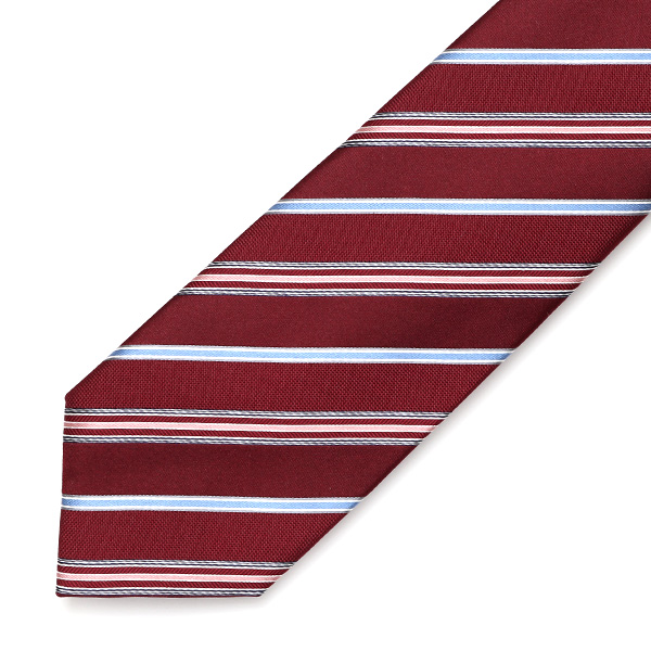  フランコスパダ ネクタイ ストライプ レジメンタル レッド ワイン 赤色 日本製 ブランド 京都産 シルク100％ 高級 結婚式 披露宴 ビジネス プレゼント ギフト 30代 40代 50代 60代 おしゃれ 仕事 Franco Spada