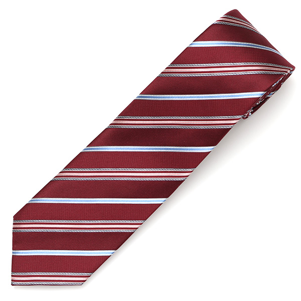  フランコスパダ ネクタイ ストライプ レジメンタル レッド ワイン 赤色 日本製 ブランド 京都産 シルク100％ 高級 結婚式 披露宴 ビジネス プレゼント ギフト 30代 40代 50代 60代 おしゃれ 仕事 Franco Spada