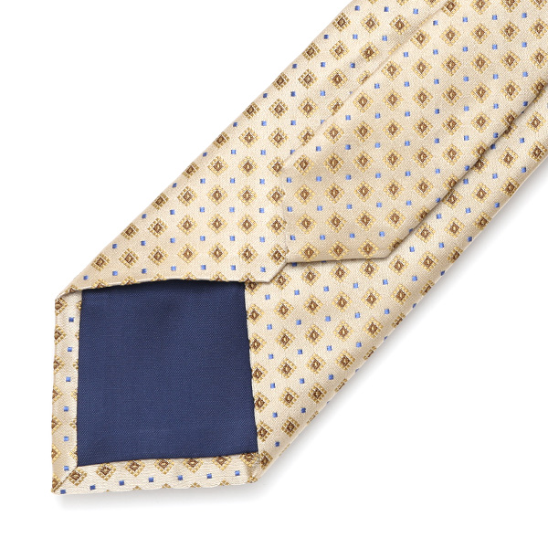  フランコスパダ ネクタイ ドット 小紋柄 イエロー 黄色 日本製 ブランド 京都産 シルク100％ 高級 結婚式 披露宴 ビジネス プレゼント ギフト 30代 40代 50代 60代 おしゃれ 仕事 Franco Spada