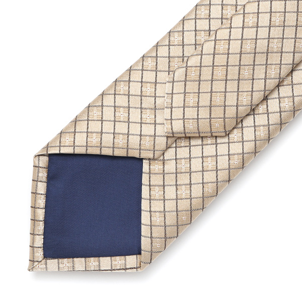  フランコスパダ ネクタイ ドット 格子柄 イエロー 黄色 日本製 ブランド 京都産 シルク100％ 高級 結婚式 披露宴 ビジネス プレゼント ギフト 30代 40代 50代 60代 おしゃれ 仕事 Franco Spada