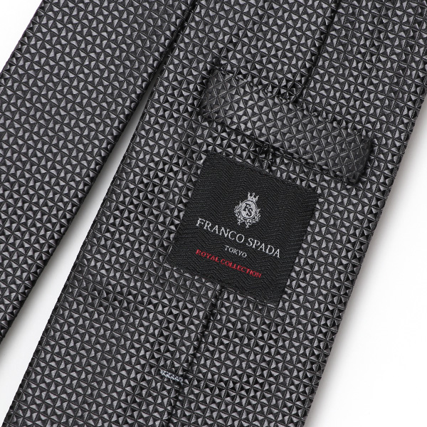  ネクタイ 無地 ブラウン 茶 茶色 日本製 ブランド シルク 100％ 仕事 ビジネス 結婚式 披露宴 フランコスパダ Franco Spada