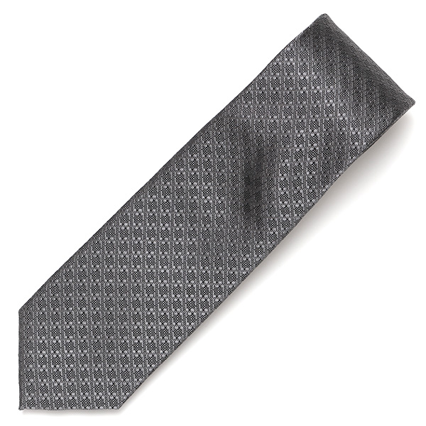  ネクタイ 無地 千鳥 ブラウン 茶 茶色 日本製 ブランド シルク 100％ 仕事 ビジネス 結婚式 披露宴 フランコスパダ Franco Spada