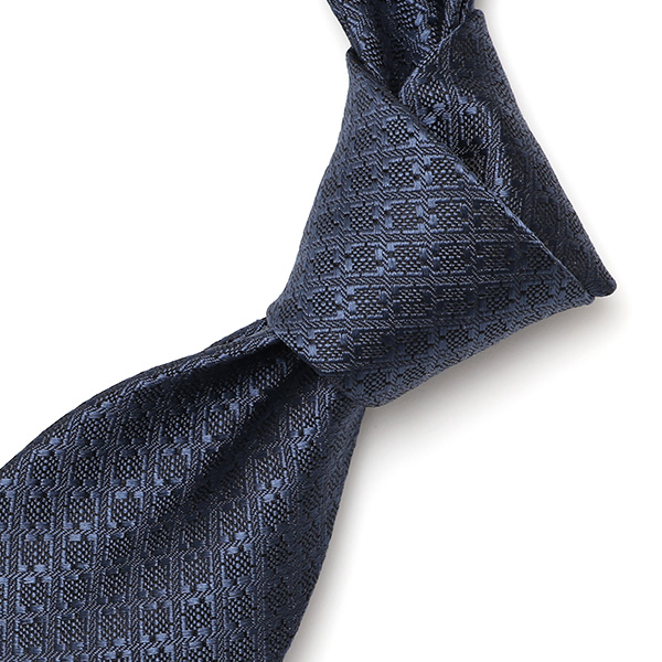  ネクタイ 無地 千鳥 グレー グレイ 灰色 日本製 ブランド シルク 100％ 仕事 ビジネス 結婚式 披露宴 フランコスパダ Franco Spada