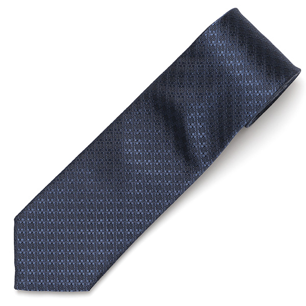  ネクタイ 無地 千鳥 グレー グレイ 灰色 日本製 ブランド シルク 100％ 仕事 ビジネス 結婚式 披露宴 フランコスパダ Franco Spada