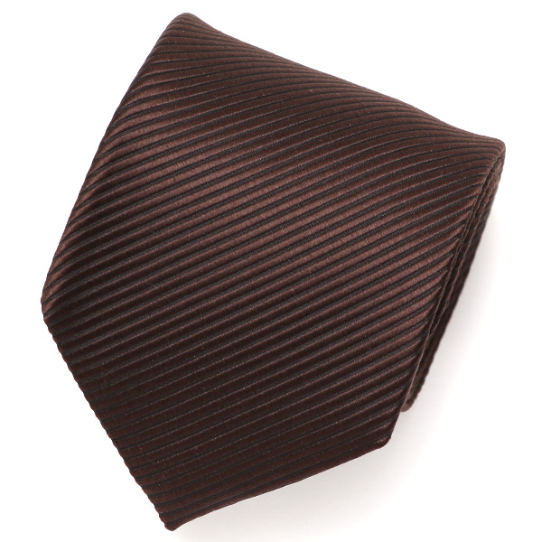 Franco Spada(フランコ スパダ) 無地 手縫い 共裏地 ネクタイ [fra0092] ブラウン