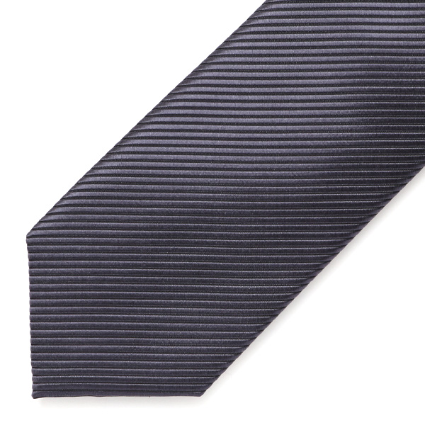 ネクタイ 日本製 手縫い 共裏地 シルク100% 無地 グレー グレイ 灰色 ビジネス 仕事 フォーマル 結婚式 披露宴 パーティー 男性 メンズ 高級 プレゼント ギフト 化粧箱付き 30代 40代 50代 60代 フランコ スパダ Franco Spada