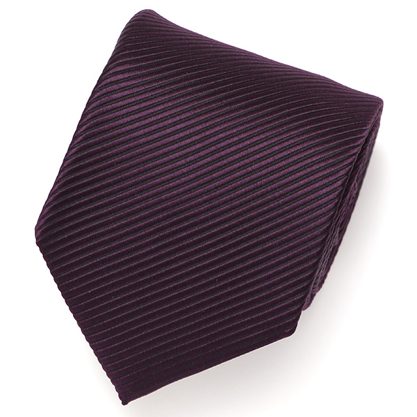 Franco Spada(フランコ スパダ) 無地 手縫い 共裏地 ネクタイ [fra0092] ロイヤルダークパープル