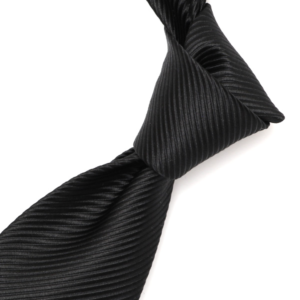  ネクタイ 日本製 手縫い 共裏地 シルク100％ 冠婚葬祭 無地 ブラック 黒 黒色 ビジネス 仕事 フォーマル 結婚式 披露宴 パーティー 男性 メンズ 高級 プレゼント ギフト 化粧箱付き 30代 40代 50代 60代 フランコ スパダ Franco Spada