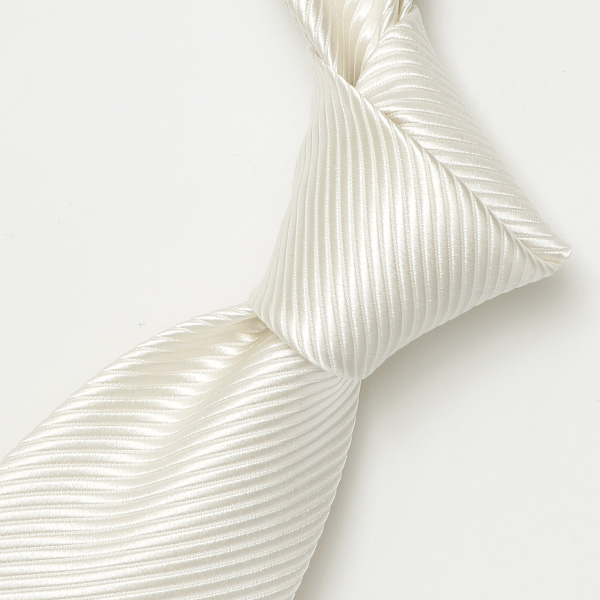  ネクタイ 日本製 手縫い 共裏地 シルク100％ 冠婚葬祭 無地 ホワイト 白色 ビジネス 仕事 フォーマル 結婚式 披露宴 パーティー 男性 メンズ 高級 プレゼント ギフト 化粧箱付き 30代 40代 50代 60代 フランコ スパダ Franco Spada