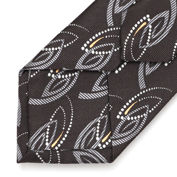  ネクタイ 日本製 手縫い 共裏地 シルク100％ ジオメトリック ペイズリー柄 ブラウン 茶 茶色 ビジネス 仕事 結婚式 披露宴 パーティー 男性 メンズ 高級 プレゼント ギフト 化粧箱付き 30代 40代 50代 60代 フランコ スパダ Franco Spada