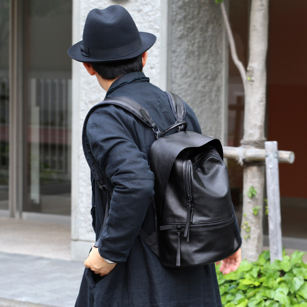  リュック メンズ ブランド 本革 レザー おしゃれ 小さめ バックパック デイパック リュックサック ブラック 黒 黒色 レディース ビジネスバッグ 高級 シンプル 軽量 A4 通勤 通学 鞄 ガレリアント(GALLERIANT)