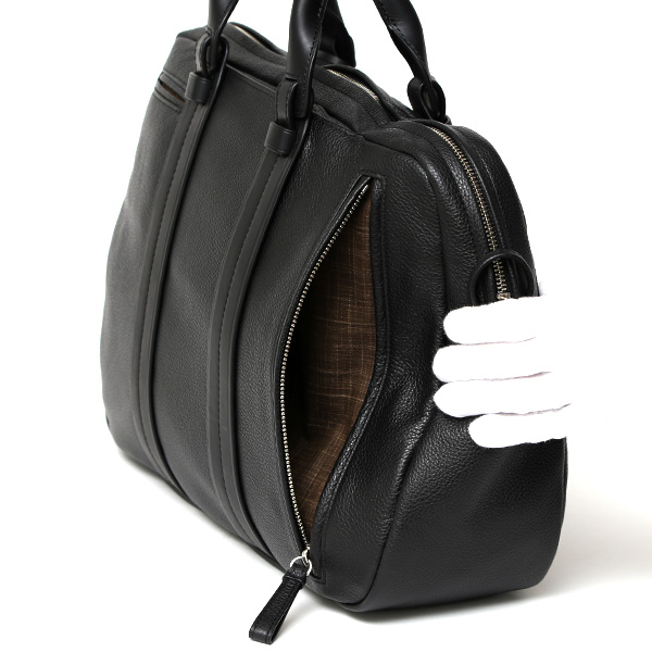  ビジネスバッグ ブリーフケース メンズ 本革 2WAY A4 B4 レザー メンズバッグ ショルダー付 皮 鞄 ブラック 黒 黒色 PCバッグ 大容量 自立 PC 収納 軽量 トート 通勤 通学 出張 カバン ガレリアント(GALLERIANT)