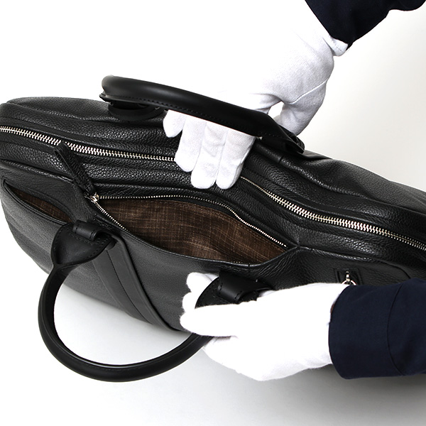  ビジネスバッグ ブリーフケース メンズ 本革 2WAY A4 B4 レザー メンズバッグ ショルダー付 皮 鞄 ブラック 黒 黒色 PCバッグ 大容量 自立 PC 収納 軽量 トート 通勤 通学 出張 カバン ガレリアント(GALLERIANT)