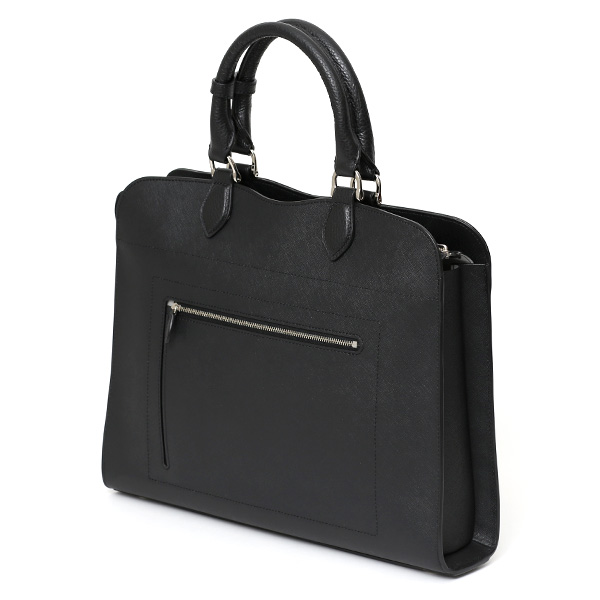 ビジネスバッグ トートバッグ メンズ ブリーフケース 本革 ショルダー 2WAY 薄マチ 軽量 シンプル ブラック 黒 黒色 レディース サフィアーノ レザー A4 PCバッグ 通勤 出張 鞄 ブランド ガレリアント(GALLERIANT)