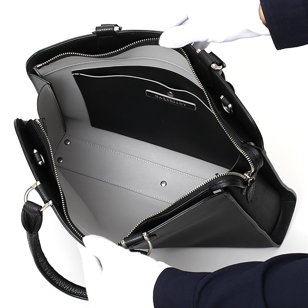 ビジネスバッグ トートバッグ メンズ ブリーフケース 本革 ショルダー 2WAY 薄マチ 軽量 シンプル ブラック 黒 黒色 レディース サフィアーノ レザー A4 PCバッグ 通勤 出張 鞄 ブランド ガレリアント(GALLERIANT)