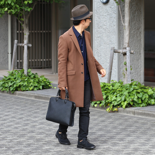 ビジネスバッグ トートバッグ メンズ ブリーフケース 本革 ショルダー 2WAY 薄マチ 軽量 シンプル ブラック 黒 黒色 レディース サフィアーノ レザー A4 PCバッグ 通勤 出張 鞄 ブランド ガレリアント(GALLERIANT)