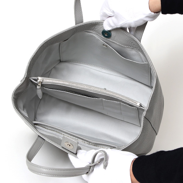 ミニトートバッグ メンズ ブランド トート 小さめ レディース レザー おしゃれ コンパクト 無地 グレー グレイ 灰色 男性 女性 ビジネス お弁当箱 ペットボトル 収納 本革 トートバッグ ミニ 鞄 ガレリアント(GALLERIANT)